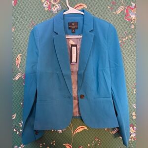 Worthington Bright Teal Single-Button Blazer